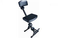 QUIK LOK DX749 стул с регулируемой высотой (от 56,5 до 85,5 см), подставкой для ног и спинкой, ширина 41,5 см