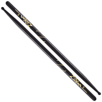 ZILDJIAN 07A ONIIX 7A барабанные палочки с деревянным наконечником, цвет черный, материал орех