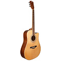ROCKDALE Aurora D6 C NAT Satin акустическая гитара, дредноут с вырезом, цвет натуральный, сатиновое покрытие