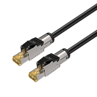 ROXTONE C6PEE2/1 Кабель CAT6a с разъемами типа RJ45, кабель С6AP, разъемы RJ45C6A, длина 1 метр