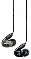 SHURE SE42HYBK+UNI-EFS AONIC 4 внутриканальные гибридные наушники, технология Sound Isolating, два драйвера, 20-19000 Гц, Max.SPL 107 дБ, 7 Ом. Съемный кабель. Цвет черный