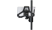 K&M 19724-000-55 держатель для iPad Air с креплением на микрофонную стойку диам до 30 мм, поворотный, чёрный