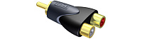 Procab CLP106 Переходник RCA папа - 2 х RCA мама