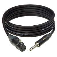 KLOTZ M1FS1B0200 кабель микрофонный XLR Female - Jack 6,3 Stereo 2 m