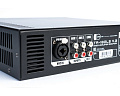 CVGaudio TR-180LS V.2 Профессиональный экономичный Public Address микшер-усилитель 180 Вт 100 В / 4-16 Ом. Три линейных входа (Line In) 3х2RCA, два микрофонных входа TRS 6,35 мм (Mic In), mic 1 приоритетный, один линейный выход (Link Out) 2RCA, 2U