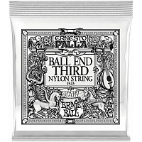 Ernie Ball 1523 3-я струна для классической гитары, черный нейлон, шарик, калибр .040