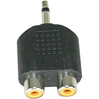 Invotone AD200  переходник 2 RCA мама  3.5 мм моноджек папа
