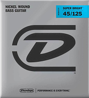DUNLOP DBSBN45125T Super Bright Nickel Wound Tapered Струны для 5-струнной бас-гитары
