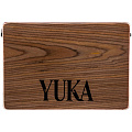 YUKA LT-CAJ1-RWRD тревел-кахон, фиксированный подструнник, тапа палисандр, корпус красный, ремень