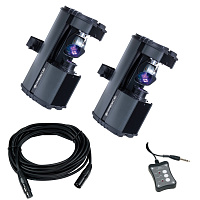 American DJ Comscan LED System комплект, состоит из 2-х компактных DMX-сканеров