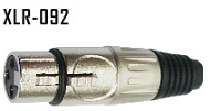 STANDS & CABLES XLR092 Разъем XLR-мама 3PIN, никель