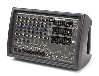 SAMSON XML910  активный микшер, 2х450 Вт/4 Ом, 4 моно- и 4 стереоканала, DSP 24 бит (100 пресетов), AUX, 7-полосный мастер-эквалайзер, вес 6.8 кг