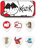 DUNLOP BL109T.73 Frank Kozik Series 1 Pick Tin Набор медиаторов в жестяном коробке .73 мм (6 шт)