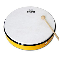 MEINL NINO6Y  бубен (ручной барабан) 12" с колотушкой желтый, мембрана пластик