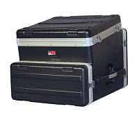 GATOR GRC-10X4  рэковый кейс, пластик, черный, 10U верх, 4U низ, компактный, легкий доступ к кабелям