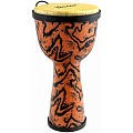 TERRIS DPC-08 URBAN Dune  джембе, пластик, 8" (20 см) х 16" (40 см), оранжевый с черным