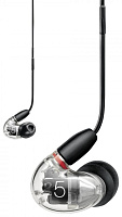 SHURE AONIC 5 SE53BACL+UNI-EFS внутриканальные гибридные наушники, технология Sound Isolating, три драйвера, 18-20000 Гц, Max.SPL 117 дБ, 36 Ом. Съемный кабель. Цвет прозрачный