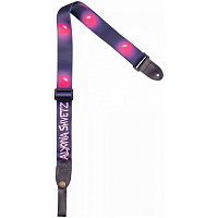 FLIGHT S35 ALYONA SHVETZ TOXIC ремень для укулеле, цвет черный с сердцами