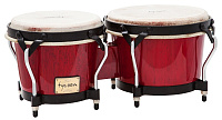 TYCOON STB-B R Бонго 7"(18см) x 8?"(22см), корпус: дуб, цвет: красный, мембрана: натуральная кожа