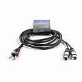 American Dj AC-2XF-2J6M/3 кабель 2хXLRF - 2 JACK6M, длина 3 метра
