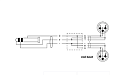 Cordial CFY 3 WMM-SNOW кабель джек стерео 3.5 мм - 2 x XLR "папа", длина 3 м, цвет белый