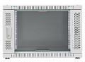 SYSMATRIX WR 6309.710 Настенный шкаф, 9U, 600x350, дверь стеклянная в перфорированной раме, цвет серый