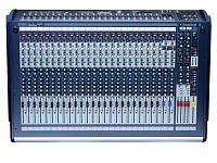 Soundcraft GB2-24   микшерный пульт 24 канала, 24 моно, 2 стерео, 4 подгрупп, 6 ауксов, 6х2 матрица, индикатор наличия сигнала и пика на каждом канале, выходные LED индикаторы – право, лево