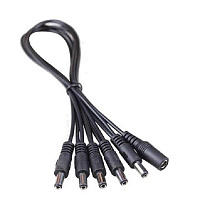 XVIVE S5 5 plug straight head Multi DC power cable сплиттер для питания 5 педалей от одного адаптера