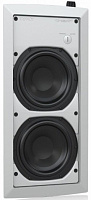 Tannoy IW 62S-WH сабвуфер, встраиваемый в стену, 2 x 6,5", 160 Вт RMS/640 Вт пик, 4 Ом, SPL 122 дБ (пик), 29 - 110 Гц