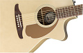 Fender Newporter Player CHP Электроакустическая гитара, цвет шампань