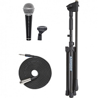 Samson VP10XMI Комплект, микрофонная стойка MK10, микрофон R21S, кабеля XLR - XLR, адаптер для стойки