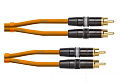 Cordial CEON DJ RCA 0,6 O аудиокабель 2 RCA - 2 RCA, длина 0.6 м, цвет оранжевый