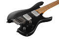 IBANEZ QX52-BKF безголовая электрогитара, 6 струн, HH, наклонные лады, цвет черный