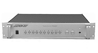 ABK PA-2080P Селектор оповещения, микропроцессорное управление, подсветка клавиш, 10 каналов, тревожная активация, вход: 2 микрофонных, 2 линейных, светодиодный индикатор на каждый канал, функция сирены, заглушки, управление от ПК