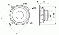 Visaton WS 17 E/4 17 см (6,5") Hi-Fi низкочастотная динамическая головка, 60 Вт