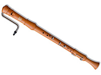 HOHNER 96393 - F-Bass басовая блокфлейта, груша, 3 части, three keys, немецкая системаi
