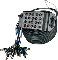 Proel TN3208LU50 Кабель мультикор, 32 входа XLR, 8 выходов XLR, коммутационный бокс, длина 50 метров