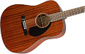 FENDER CD-60S DREAD ALL-MAH WN акустическая гитара, цвет натуральный
