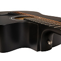 ROCKDALE Aurora D5 C BK Satin акустическая гитара, дредноут с вырезом, цвет черный, сатиновое покрытие