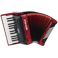 HOHNER The New Bravo II 48 red (A16531/A16532)   аккордеон 1/2, цвет красный