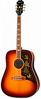 EPIPHONE Masterbilt Frontier Iced Tea Aged Gloss электроакустическая гитара, цвет санберст