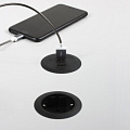 Kondator 935-PM50 Встраиваемая розетка Powerdot MINI. Hазмеры (ØxВ) 56,8х64,7 мм. Монтажное отверстие (диаметр) 51 мм. Максимальная толщина столешницы 30 мм. Длина кабеля питания 1,25 м. Цвет черный