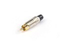AuraSonics RC кабельный разъем RCA, позолоченные контакты, цвет никель