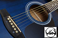 VGS D10 Dreadnought Blueburst гитара акустическая, цвет синий берст