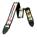 DUNLOP D38-22LO Old Tattoo 2" ремень гитарный, жаккард, рисунок "ослдскул тату" девушки, светлый фон