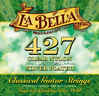 LA BELLA 427 Pacesetter  струны для классической гитары - нейлон, обмотка серебро, сум.натяж.35,6 кг