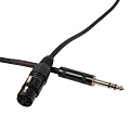 ROCKDALE XF001-5M готовый микрофонный кабель, разъемы XLR female - stereo jack male, длина 5 м, цвет черный