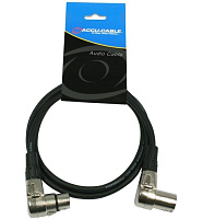 American DJ AC-XMXF/1.5-90 микрофонный кабель, угловые XLR-мама  XLR-папа, длина 1.5 метра