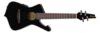 IBANEZ UICT10-BK укулеле тенор, форма корпуса Iceman, корпус окумея, топ ель, цвет черный