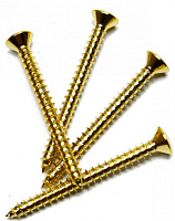 FENDER Neck Mounting Screws Gold набор саморезов для крепления грифа, цвет золотистый